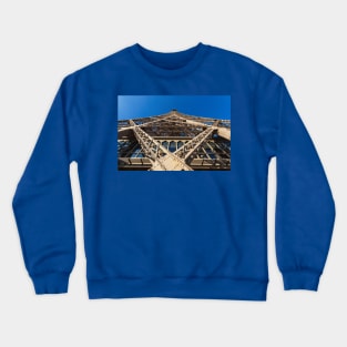 Eiffel Tower in Paris against clear blue sky Crewneck Sweatshirt